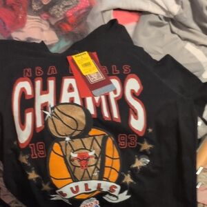Mitchell & Ness Black NBA Champs Kids Tee